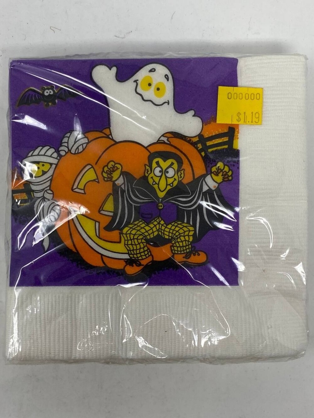 30 Count Paper Beverage Napkins Halloween Goblins Vampire Ghost Mummy Pumpkin